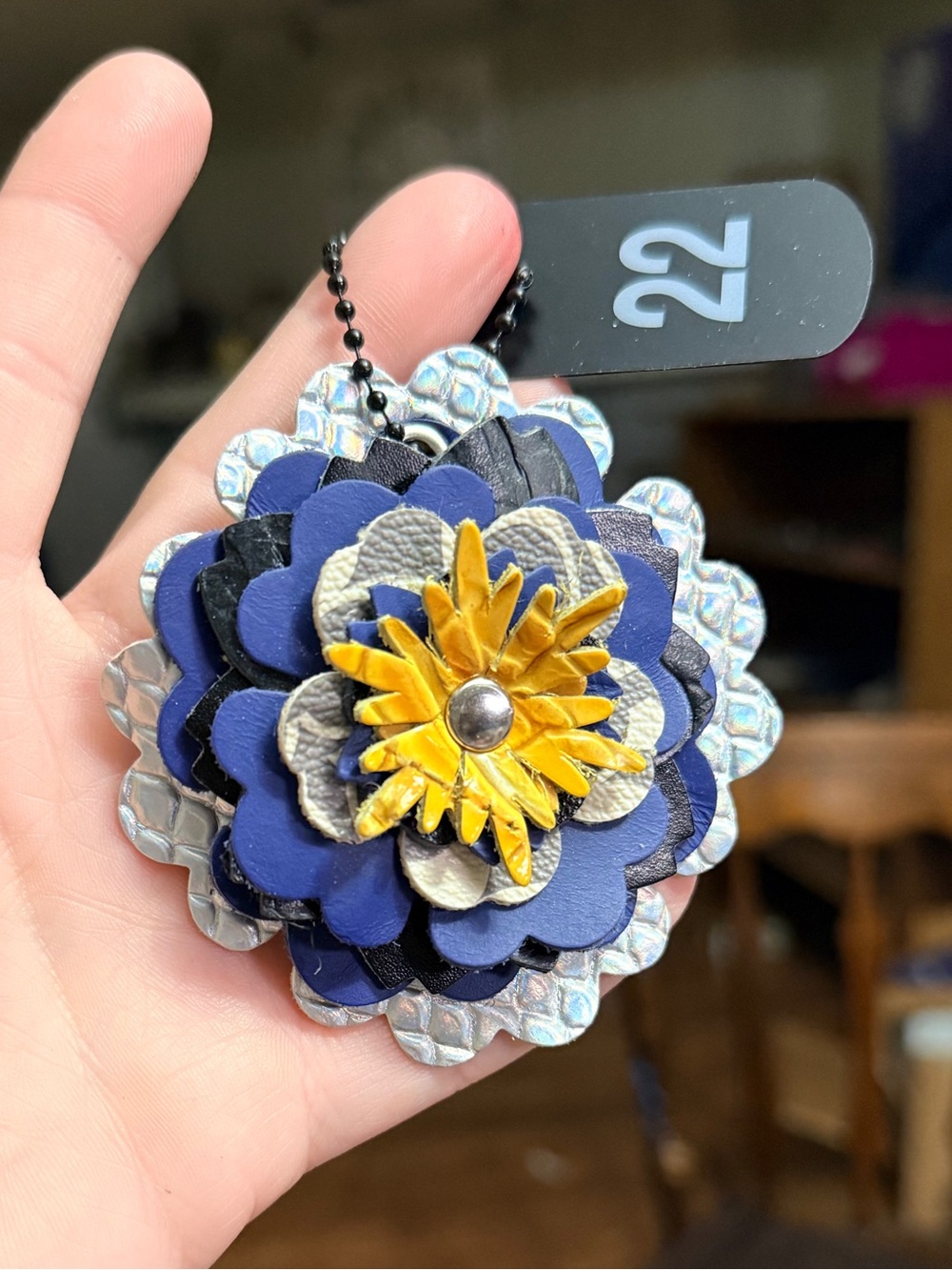 Handmade Floral Bag Charm